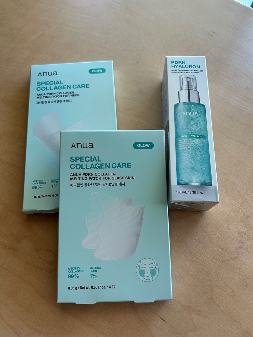Anua 3 piece facial collagen care